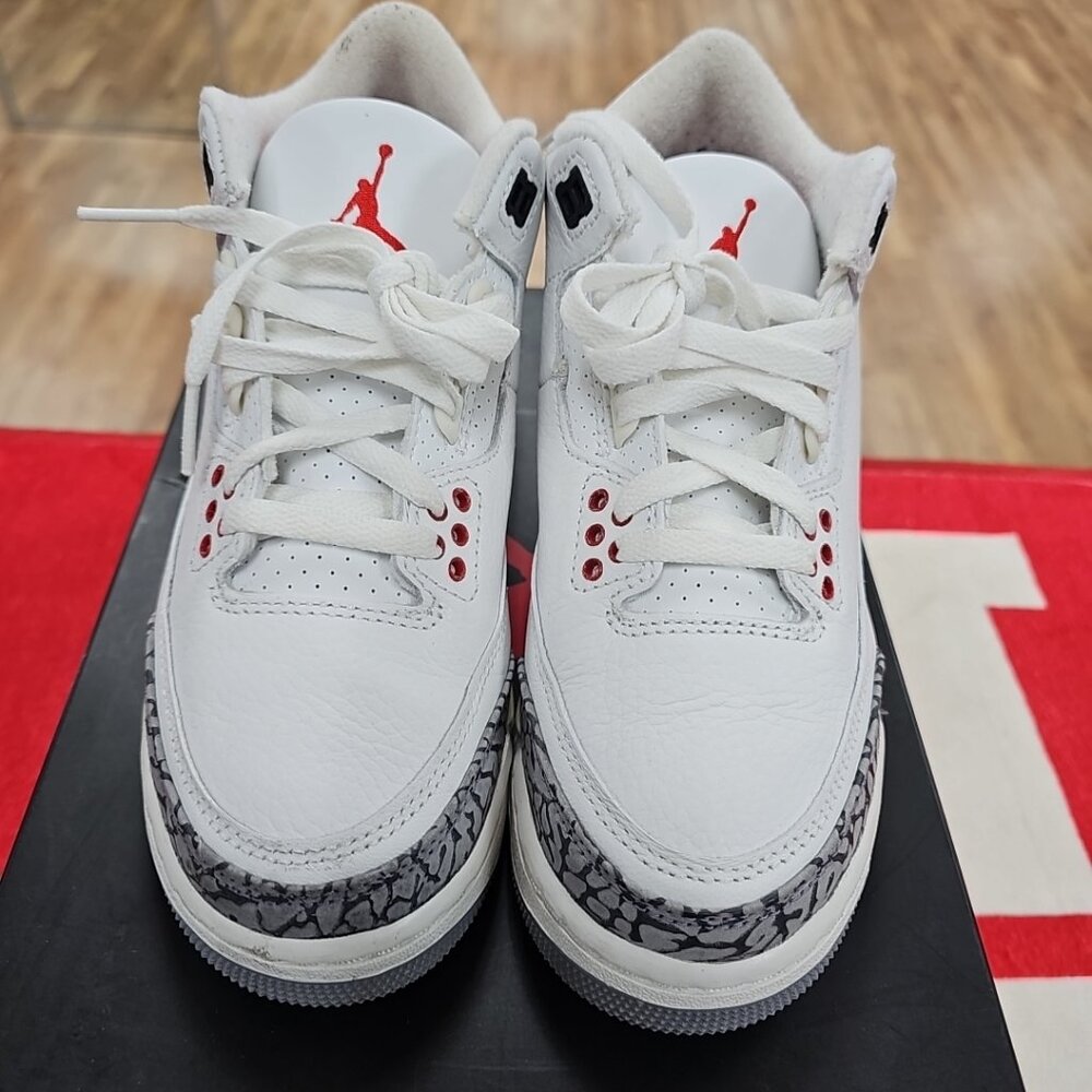 AIR JORDAN 3 RETRO REIMAGINED " CEMENT " Sz 4.5 PREOWNED